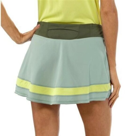 Patagonia Strider Nine Trails Running Skirt Skort athletic green womens small - Picture 2 of 5